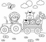 Coloring Farm Pages Toddlers Printable sketch template