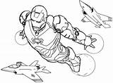 Iron Man Drawing Coloring Pages Color Head Getdrawings Mask sketch template