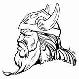Viking Wikinger Stoere Noormannen Helm Kleurplaat Noorman Kleurplaten Vikingen Ausmalbild Vikings Coloringpages sketch template