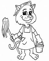 Coloring Pages Cleaning Clean House Printable Tools Cleanitsupply Color Children Getcolorings Popular sketch template