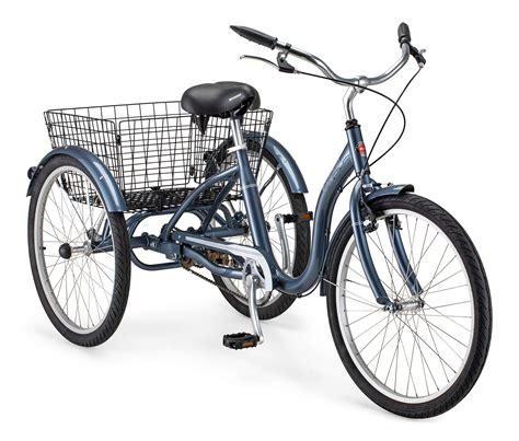 buy meridian adult tricycle bike     wheels  step  frame large cruiser