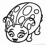 Ladybug Coloring Pages Cute Print Printable Color Getcolorings sketch template