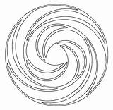 Coloring Pages Swirl Swirls Circle Mandala sketch template