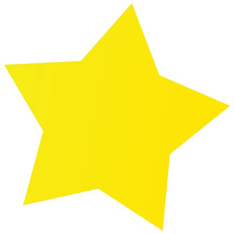 yellow star shape clipart