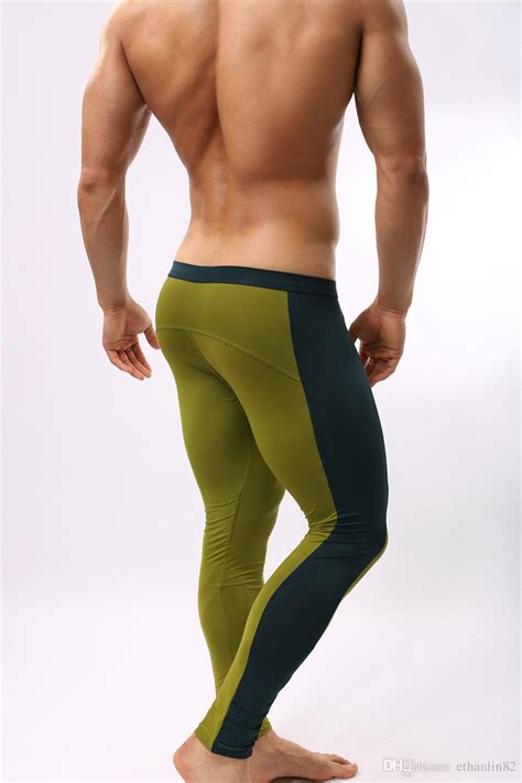 2019 men sportswear fitness yoga gym spandex trousers men