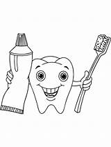 Tooth Coloring Pages Printable sketch template