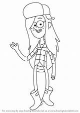 Gravity Falls Wendy Draw Coloring Pages Pines Drawing Step Template sketch template
