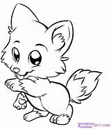 Fennec Fox Coloring Getdrawings Baby sketch template