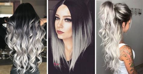 Sei al lavoro, palesemente in ritardo, hai dei capelli lunghi,. Shatush grigio sui capelli neri: pro/contro e mantenimento - CapelliStyle