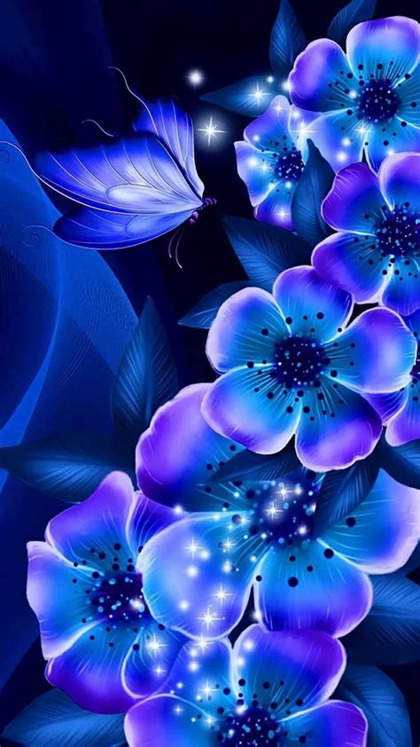 blue  purple flowers  butterfly wallpapers top  blue