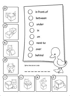 preposition activities  kindergarten  fun activities