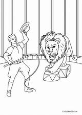 Circus Circo Ringmaster Zirkus Malvorlagen Zirkusdirektor Cool2bkids Leon Leones Ausdrucken Kostenlos sketch template