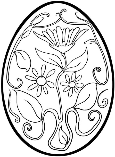 printable easter egg coloring pages  getcoloringscom