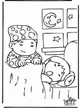 Sleep Coloring Pages Children Kids Advertisement Print Funnycoloring sketch template