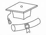 Graduation Diploma Cap Letter sketch template