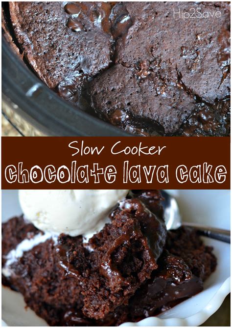 Slow Cooker Chocolate Lava Cake • Hip2save