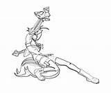 Trigger Blazblue Calamity Nanaya Makoto Ability Coloring Pages Another sketch template