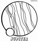 Planet Coloring Pages Jupiter Print sketch template