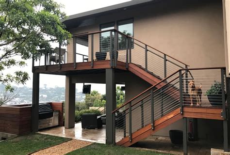 modern outdoor stair railing designs  ideas    sense