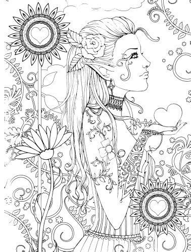mystical  fantasy coloring book fairy coloring pages fantasy