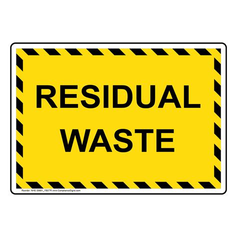 portrait residual waste sign nhep ybstr
