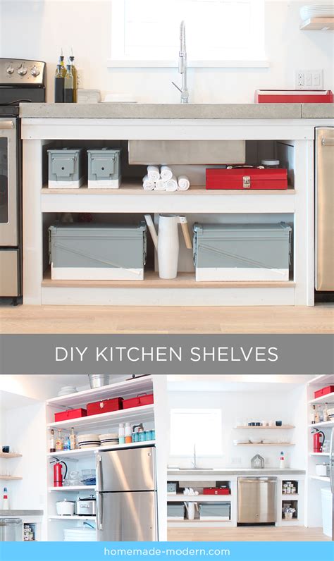 homemade modern ep88 kitchen shelves