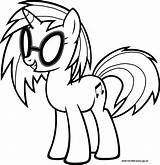Pony Coloring Little Pages Derpy Dj Printable Getcolorings Color Getdrawings sketch template
