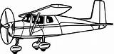 Coloring Airplane Cessna Drawing Illustration Pages Wecoloringpage Clipartmag sketch template