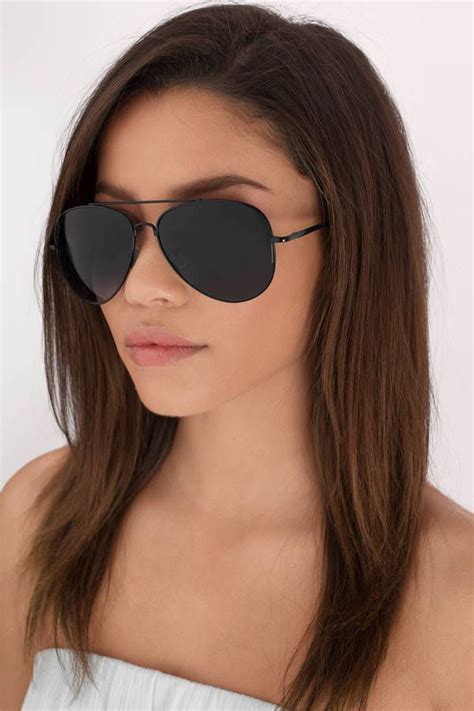 hideaway aviator sunglasses in black sunglasses women aviators