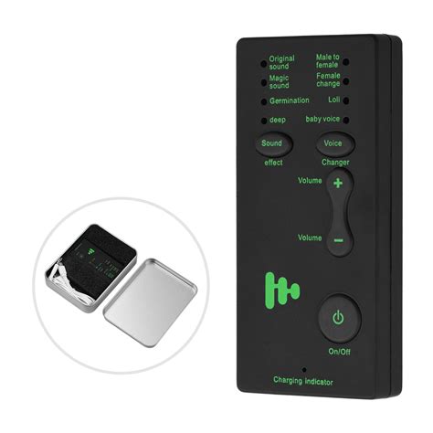 buy  mini portable sound effects machine voice changer device audio card sound changer