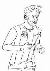 Messi Coloring Lionel Pages Print sketch template