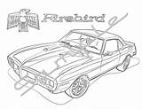Firebird Pontiac Gto Svg Dxf sketch template