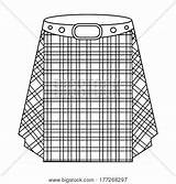 Kilt Pages Template Coloring Scottish sketch template