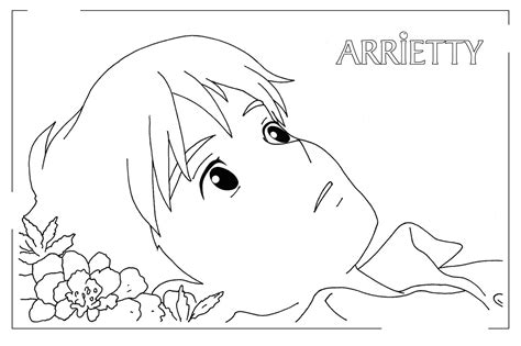 arrietty colouring pages  coloring pages book  kids