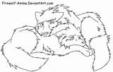 Anime Wolf Coloring Lineart Pages Firewolf Drawing Wolves Couple Outline Cute Comfort Two Drawings Fight Deviantart Friends Horse Base Couples sketch template