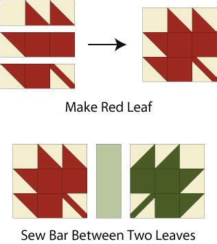 easy maple leaf quilt pattern