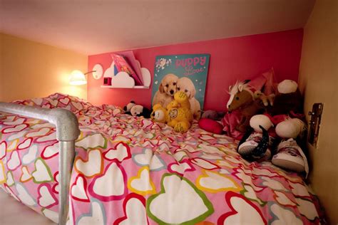 creative shared bedroom for three girls hgtv