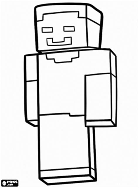 herobrine    icons   minecraft community coloring page