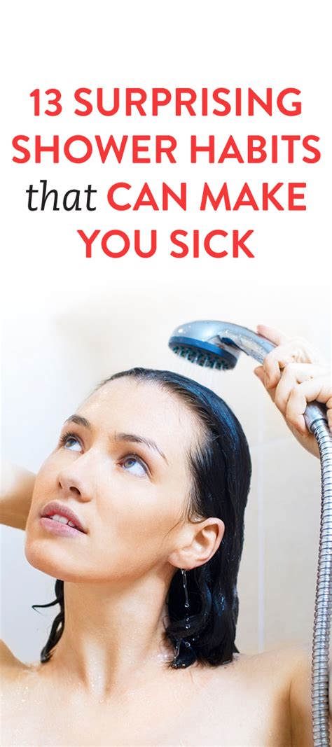 13 Surprising Shower Habits That Can Make You Sick Sick Hacks Health