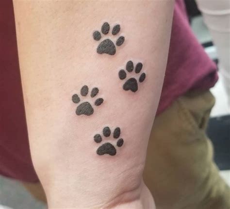 dog paw print tattoo designs page   paws