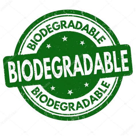 biodegradable sign  stamp stock vector  roxanabalint