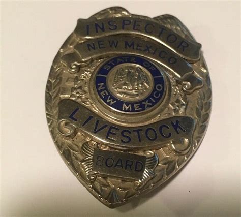 Inspector New Mexico Livestock Board Law Enforcement Badges Badge