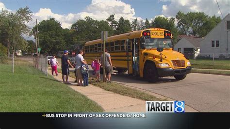 School Bus Stop Near Sex Offenders Home Youtube
