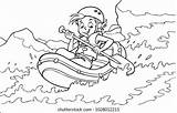 Rafting Raft Extreme sketch template