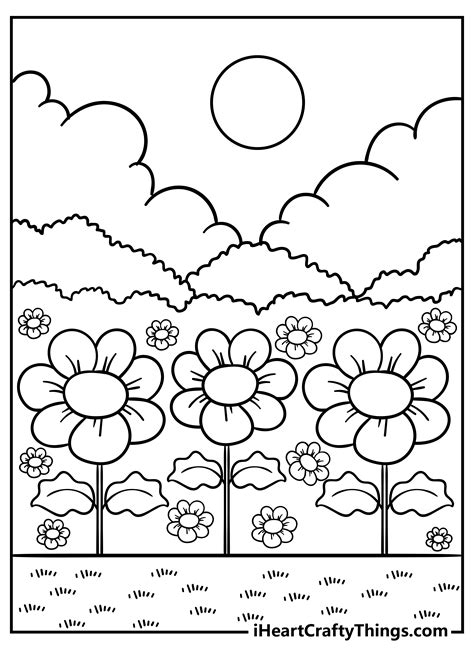 printable garden coloring pages updated  garden coloring pages