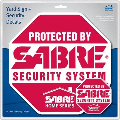 sabre home security sign hs sys  home depot