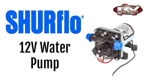 rv water pump shurflo  volt    youtube