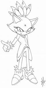 Blaze Cat Coloring Pages Sonic Deviantart Amy Printable Getcolorings Library Color Drawings Comments sketch template