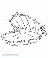 Oyster Coloring Pages Clam Shell Printable Kids Getdrawings Getcolorings Find Color sketch template