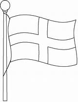 Flag England Coloring Drawings English sketch template